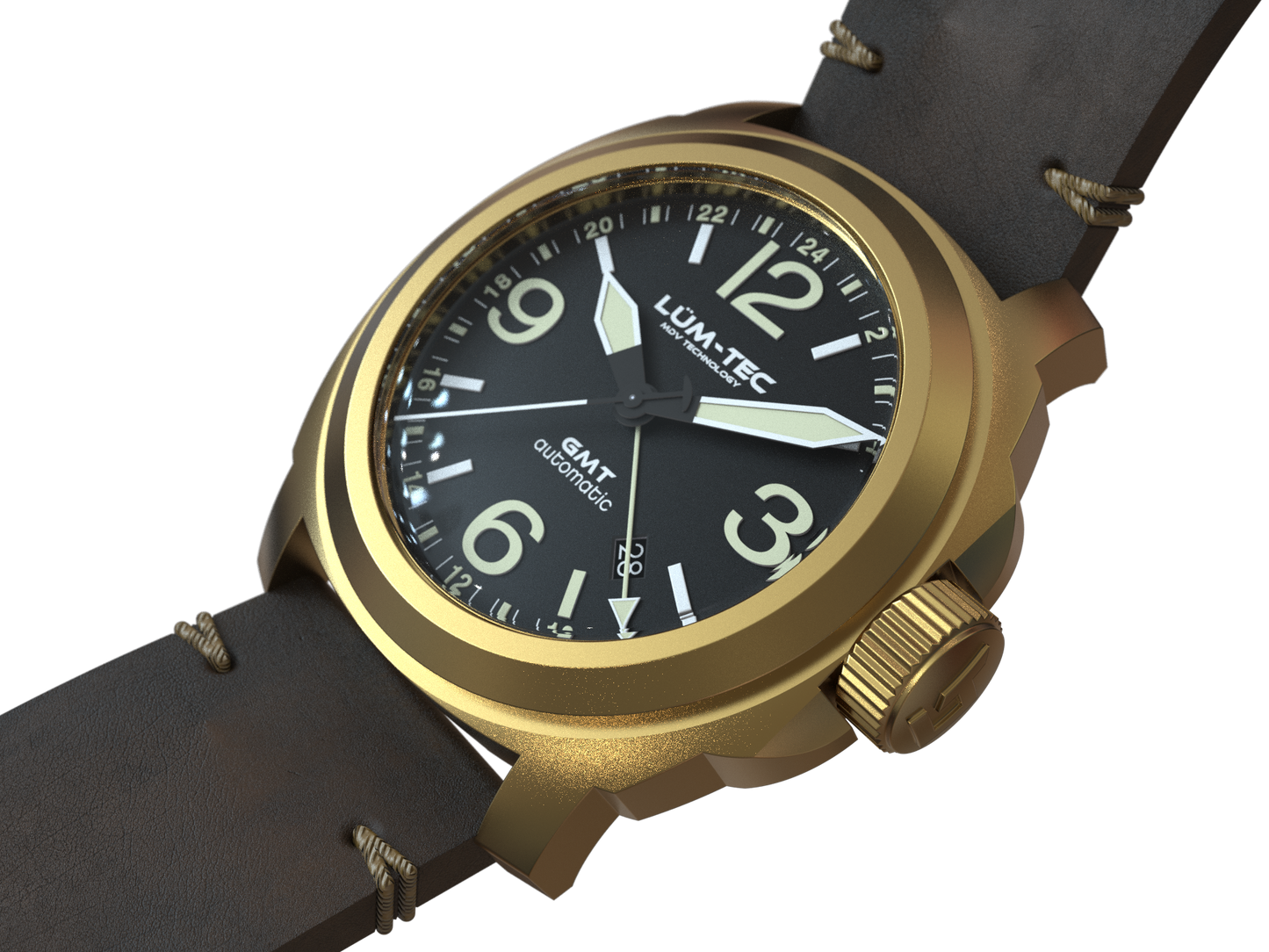Lum-Tec M94 Bronze Date Automatic Watch