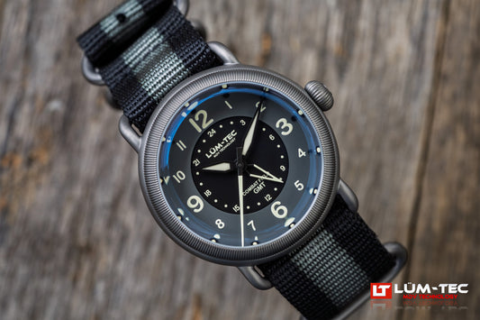 Lum-Tec Combat Field X6 Titanium GMT Watch | American GMT Field Watch