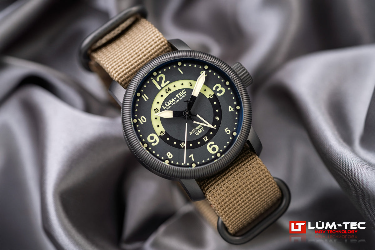 Lum-Tec 39mm Combat B74 GMT