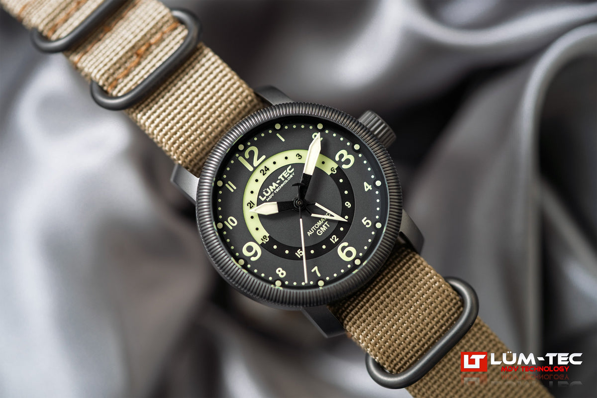 Lum-Tec 39mm Combat B74 GMT