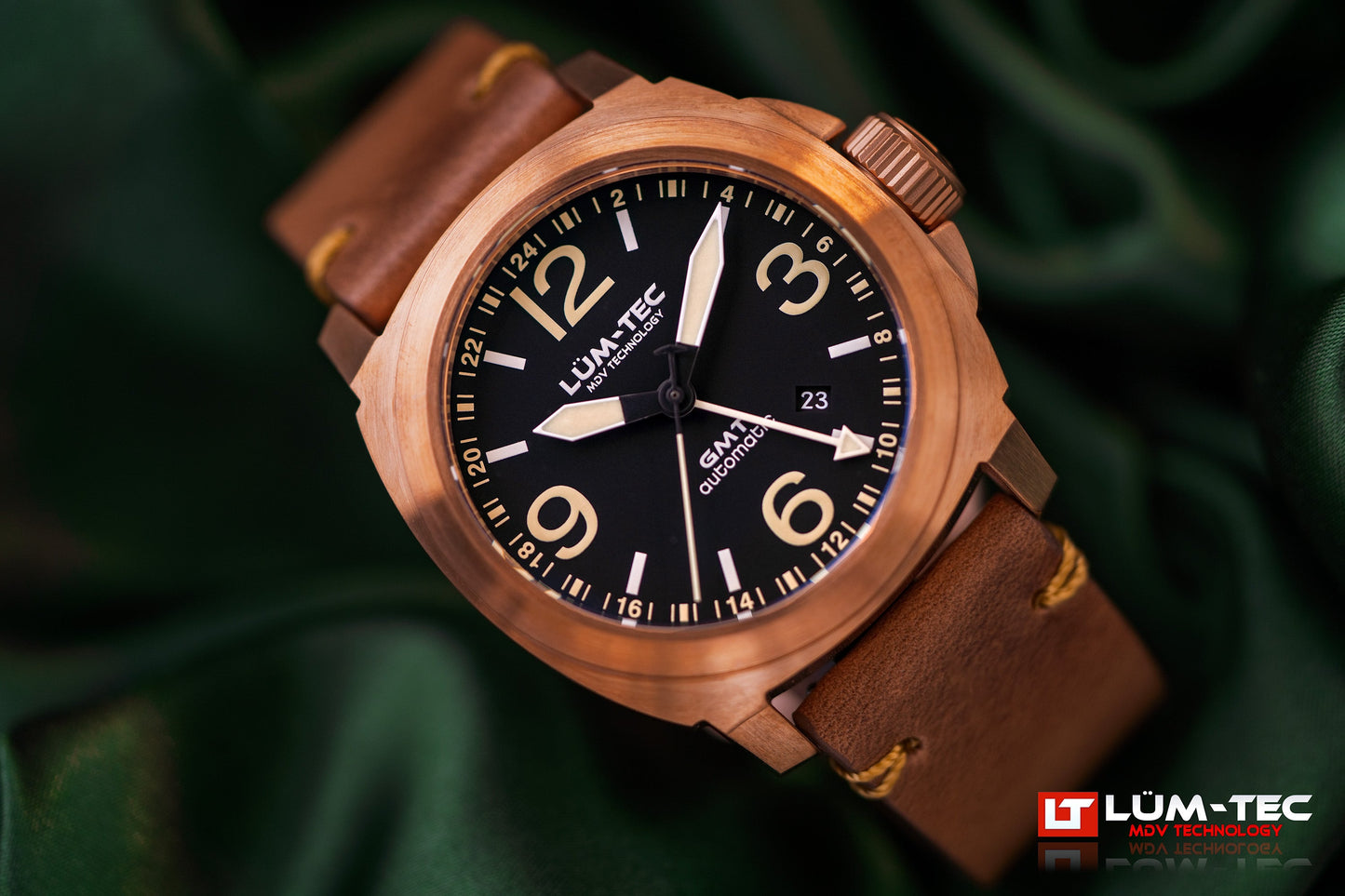 Lum-Tec M94 Bronze Date Automatic Watch