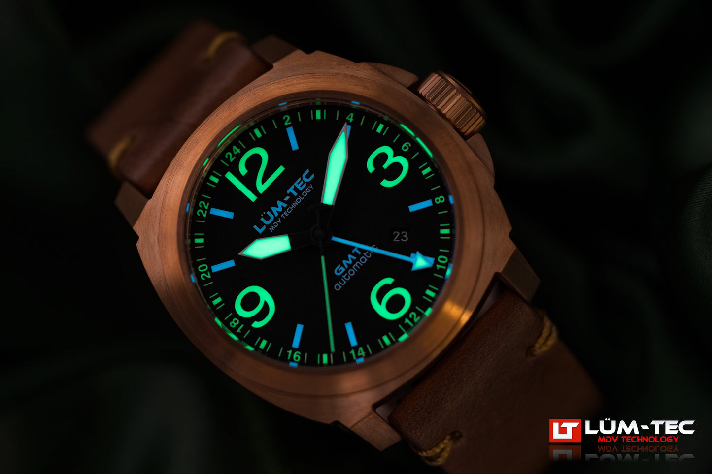 Lum-Tec M94 Bronze Date Automatic Watch