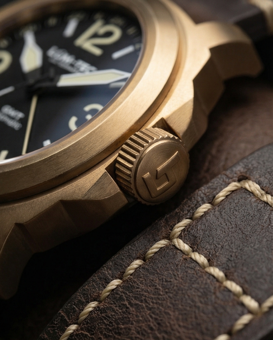 Lum-Tec M94 Bronze Date Automatic Watch