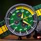 Lum-Tec RPM 3 Yellow, Green, and Black Dial Watch