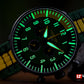 Lum-Tec RPM 3 Yellow, Green, and Black Dial Watch
