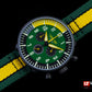 Lum-Tec RPM 3 Yellow, Green, and Black Dial Watch