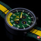 Lum-Tec RPM 3 Yellow, Green, and Black Dial Watch