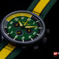 Lum-Tec RPM 3 Yellow, Green, and Black Dial Watch