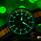 Lum-Tec RPM 3 Yellow, Green, and Black Dial Watch